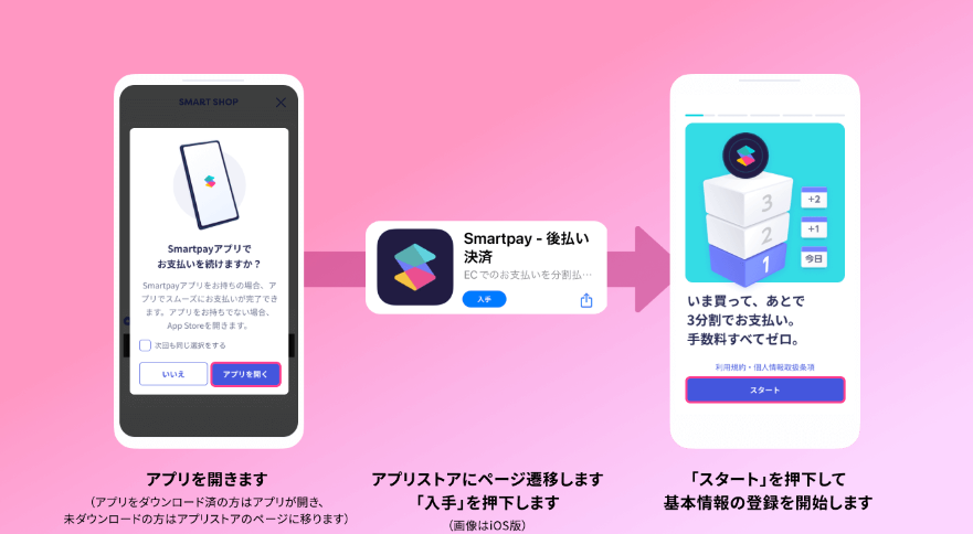 スマートペイアプリをインストール