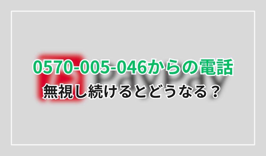 0570-005-046PayPayカード無視