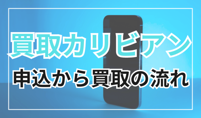 買取カリビアンの申込から買取してもらうまでの流れ