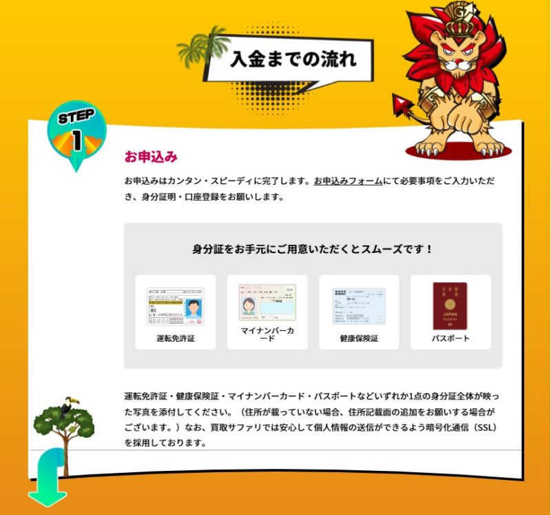 買取サファリの入金までの流れ